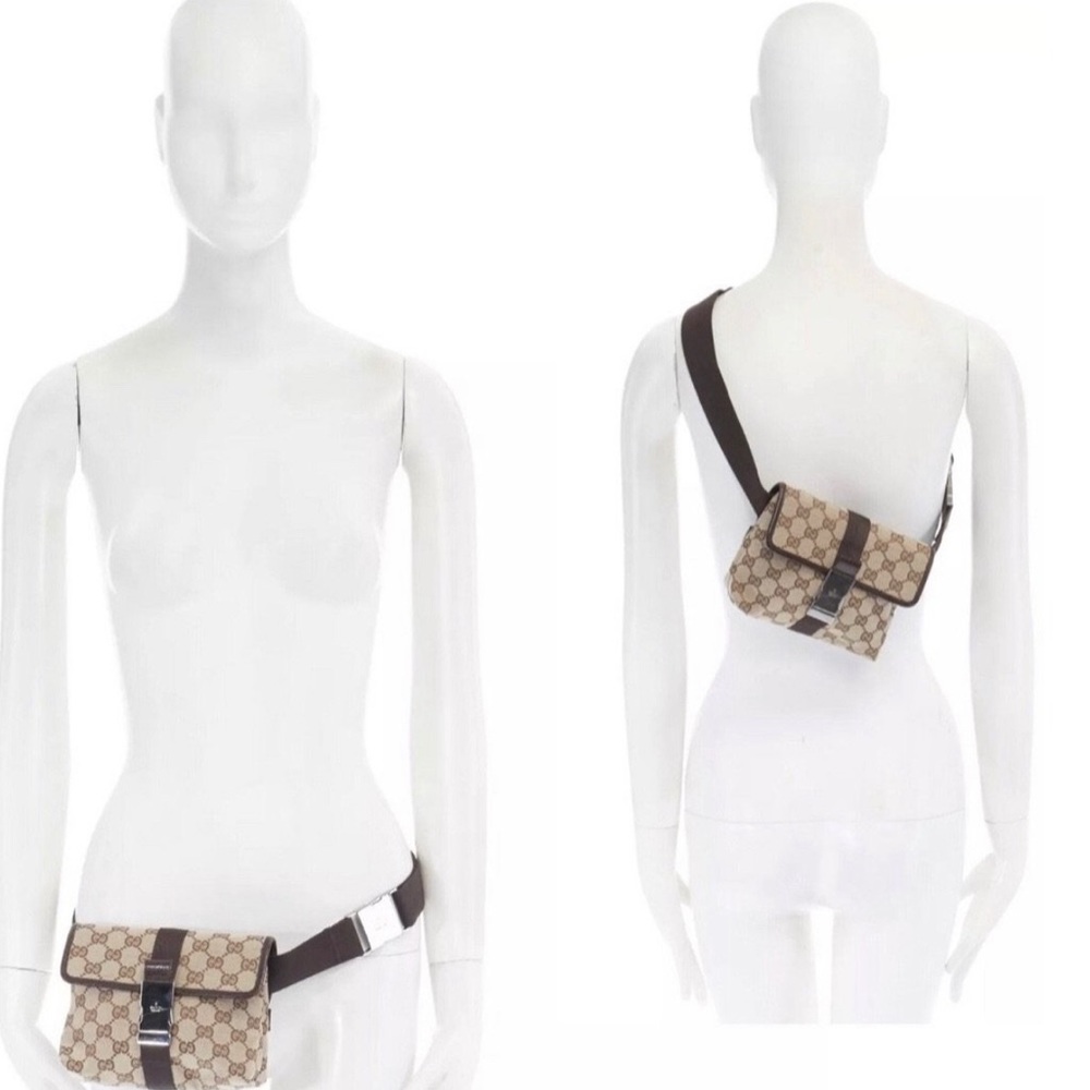 Vintage GUCCI GG SUPREME Monogram Fanny Pack